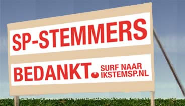 SP-stemmers bedankt!